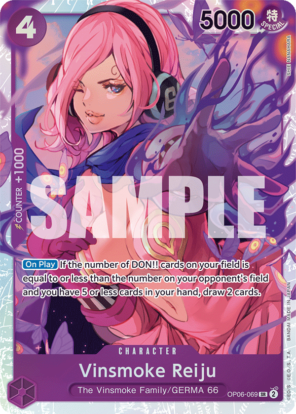 Vinsmoke Reiju - OP06-069 - WINGS OF THE CAPTAIN[OP06] (SR) — OP 06: Wings of the Captain