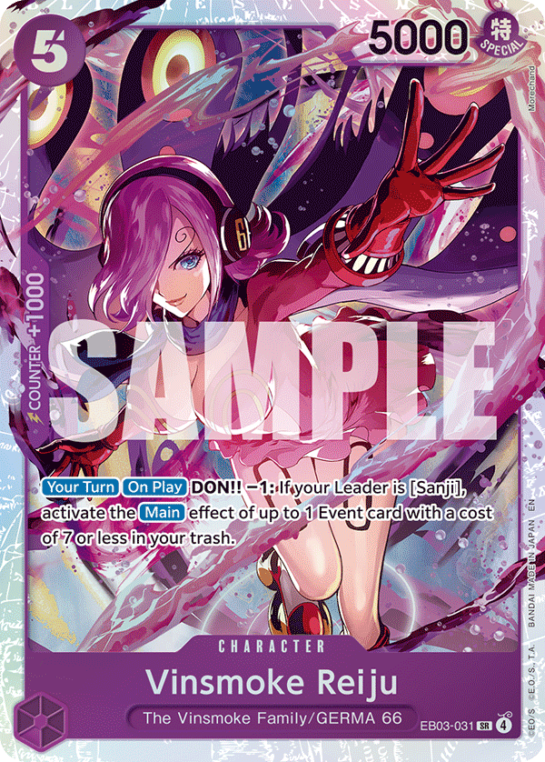 Vinsmoke Reiju - EB03-031 - ONE PIECE HEROINES EDITION [EB03] (SR) — Extra Booster: One Piece Heroines Edition