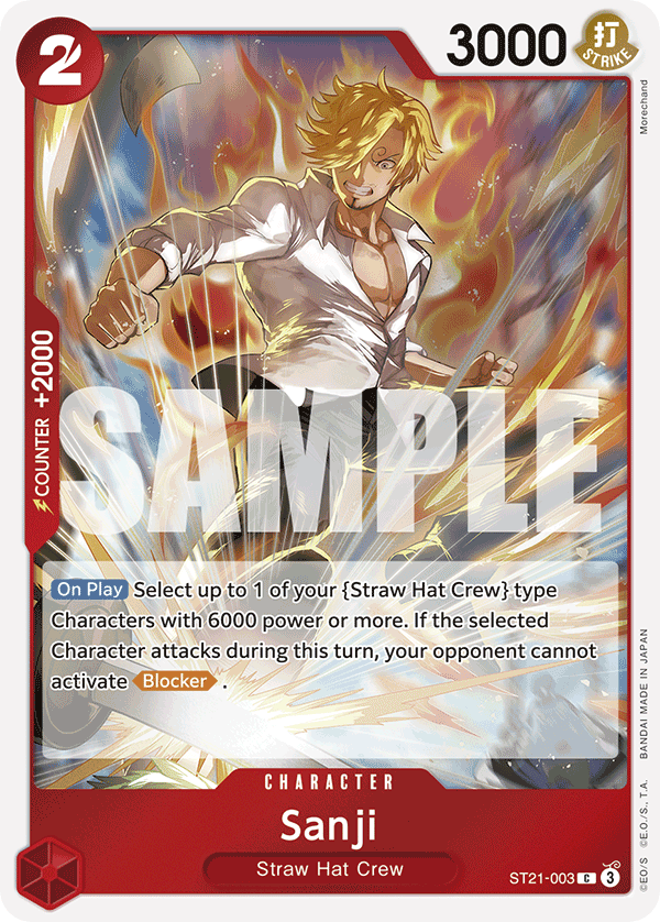 Sanji - ST21-003 - GEAR5 [ST21] (C) — Starter Deck EX: Gear 5