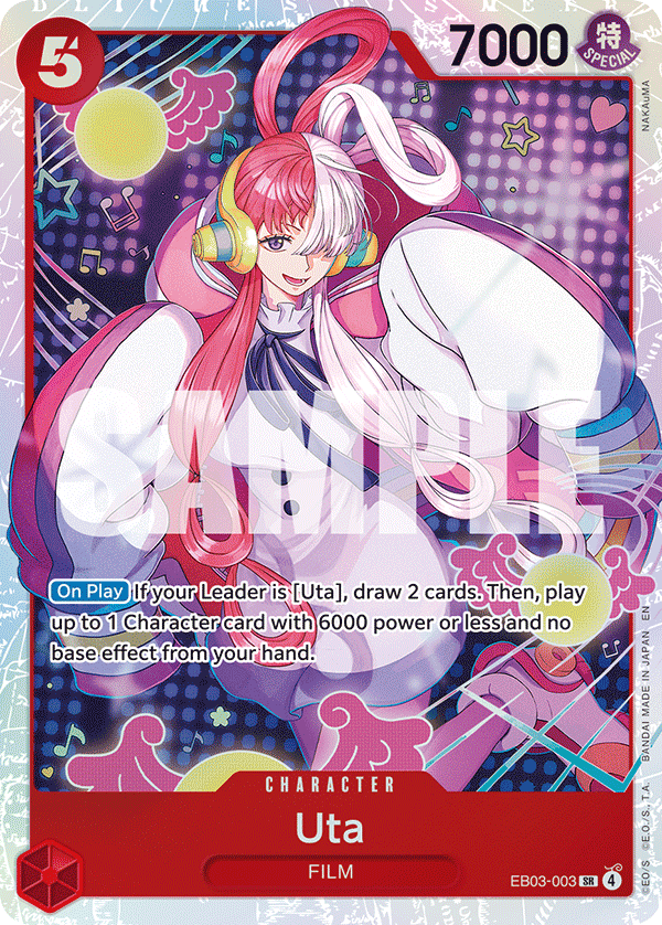 Uta - EB03-003 - ONE PIECE HEROINES EDITION [EB03] (SR) — Extra Booster: One Piece Heroines Edition