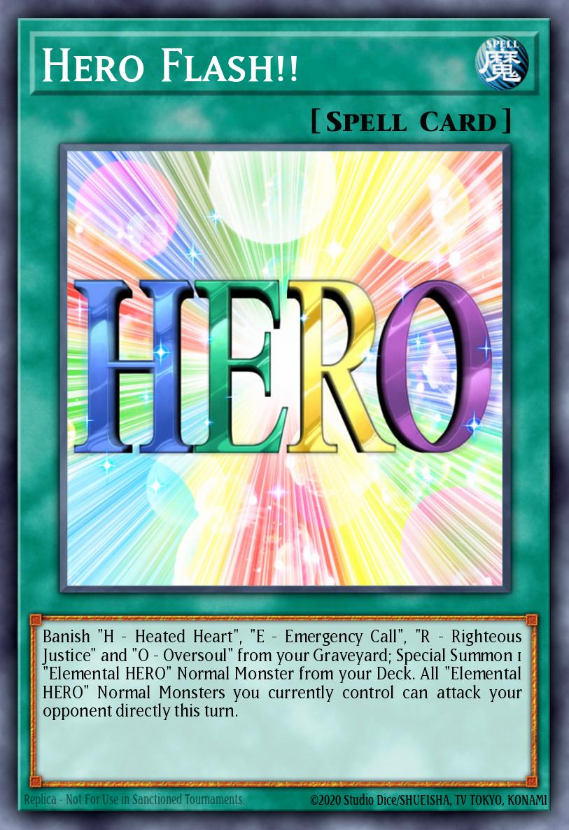 Hero Flash!! - RYMP-EN027 (Secret Rare) — Magias
