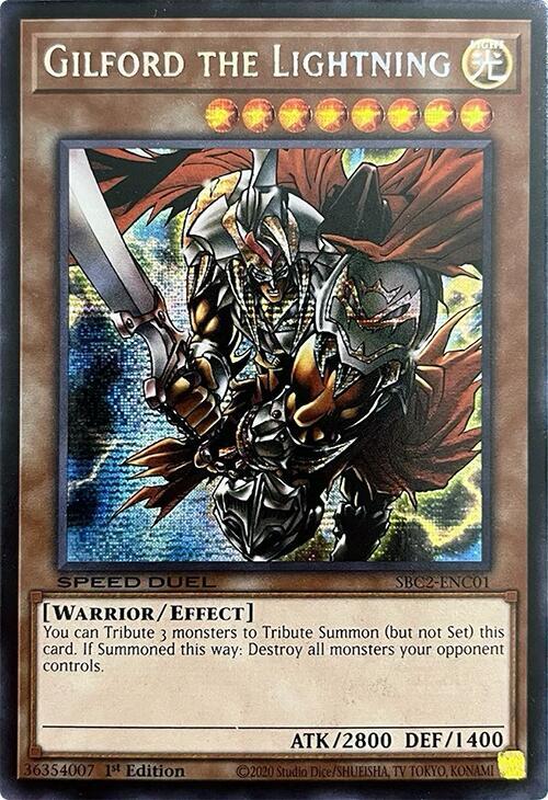 Gilford the Lightning (PSR) - Speed Duel: Battle City Finals (SBC2) — Monstruos