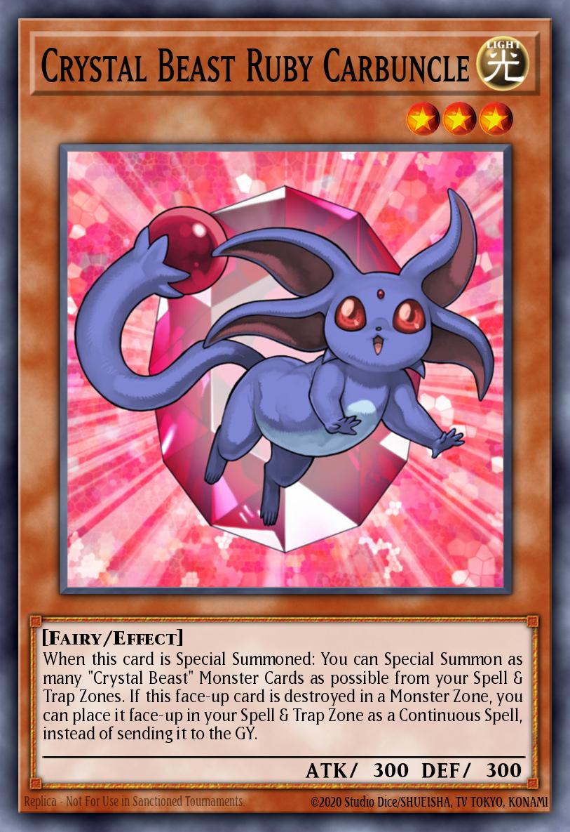 Crystal Beast Ruby Carbuncle - MP24-EN020 (Quarter Century Secret Rare) — Monstruos