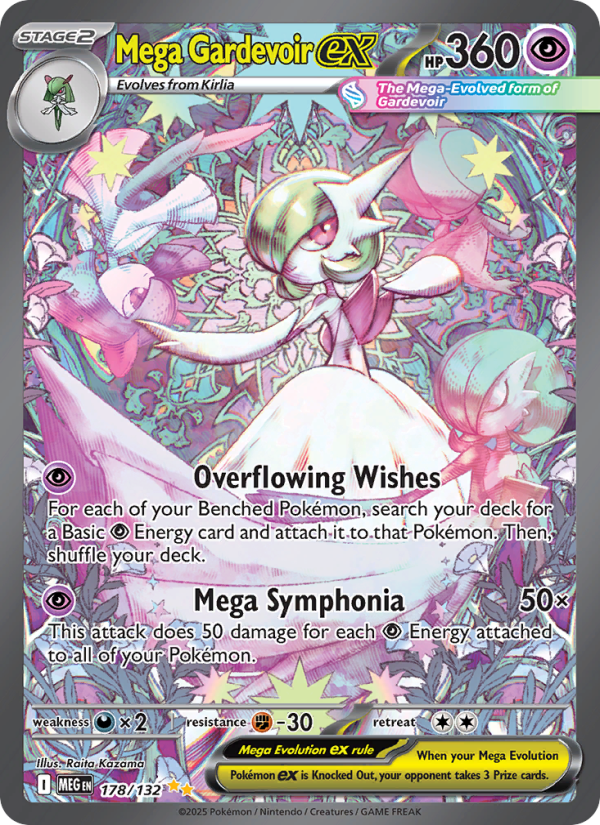 Mega Gardevoir ex - 178/132 - ME01: Mega Evolution (Special illustration rare) — ME01: Mega Evolution