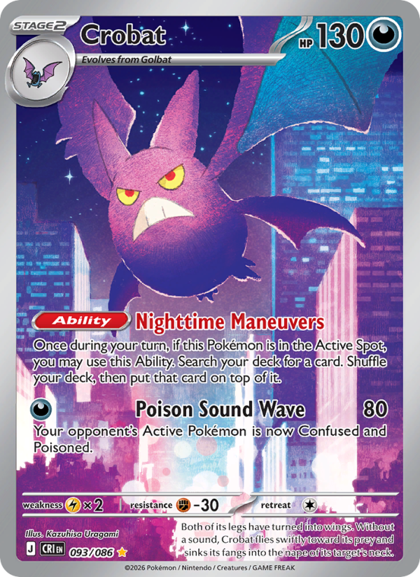 Crobat - 093/86 - ME04: Chaos Rising (Illustration rare) — 