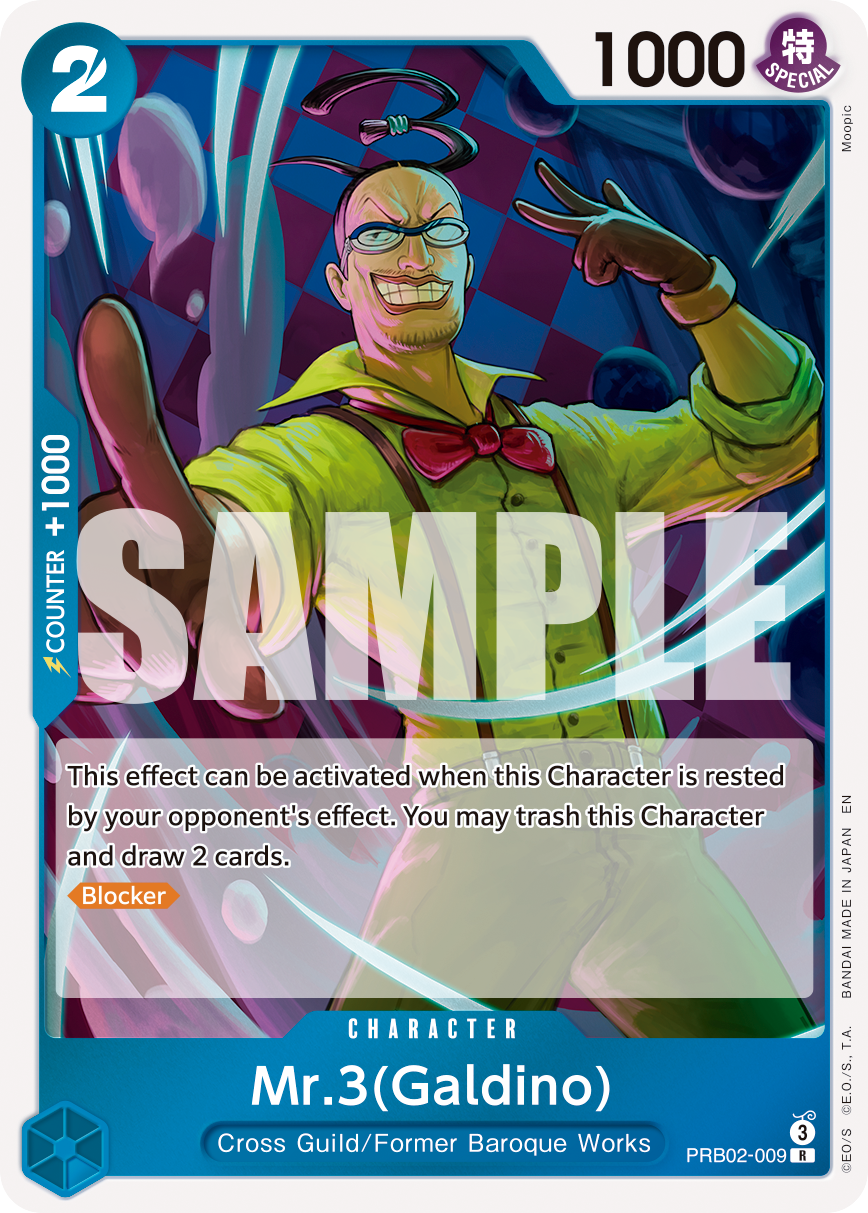 Mr.3(Galdino) - PRB02-009 - ONE PIECE CARD THE BEST vol.2 [PRB02] (R) — Premium Booster -The Best- Vol. 2