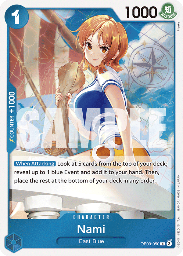 Nami - OP09-050 - EMPERORS IN THE NEW WORLD [OP09] (R) — OP 09: Emperors in the New World