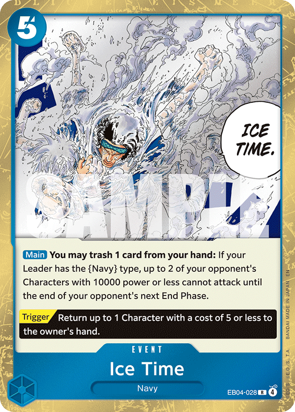 Ice Time - EB04-028 - THE AZURE SEA’S SEVEN [OP14EB04] (R) — The Azure Sea's Seven