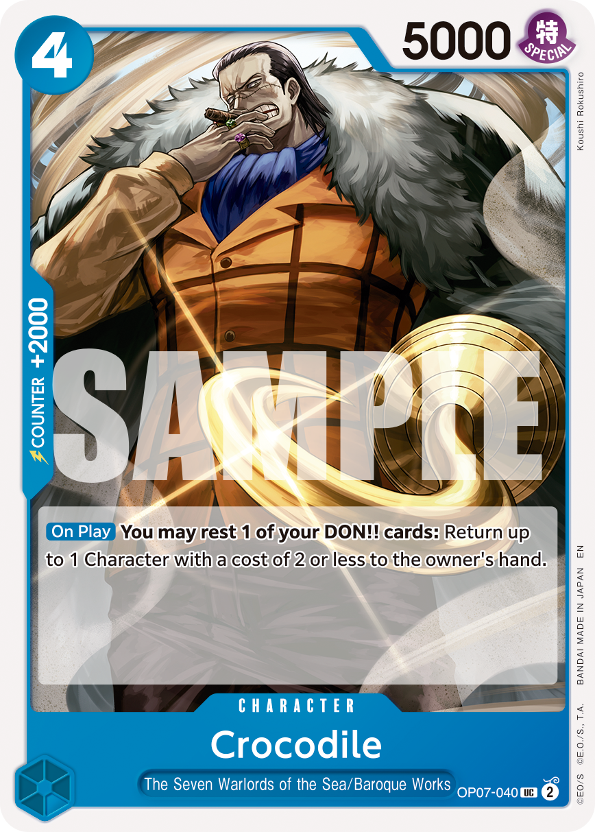 Crocodile - OP07-040 - ONE PIECE CARD THE BEST vol.2 [PRB02] (UC) — Premium Booster -The Best- Vol. 2