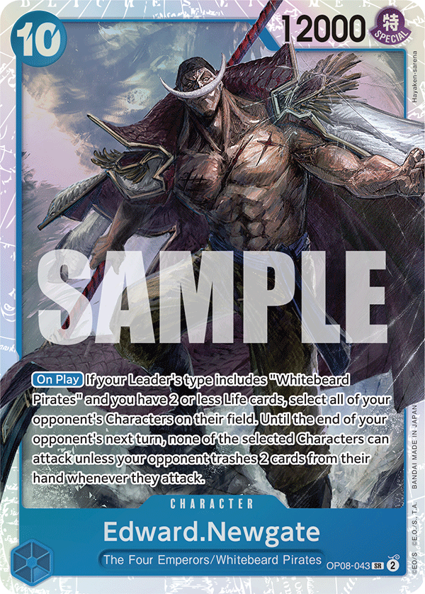 Edward.Newgate - OP08-043 - TWO LEGENDS [OP08] (SR) — OP 08: Two Legends