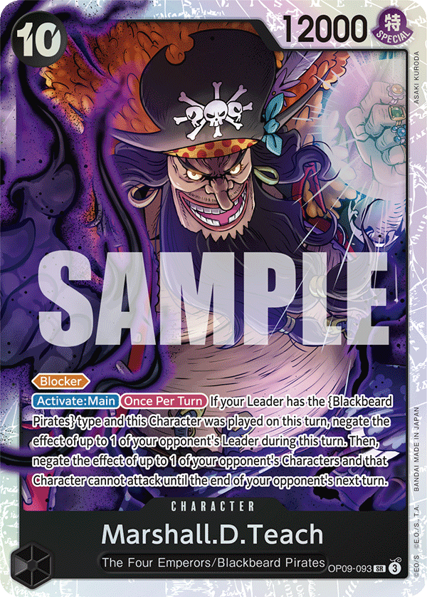 Marshall.D.Teach - OP09-093 - EMPERORS IN THE NEW WORLD [OP09] (SR) — OP 09: Emperors in the New World
