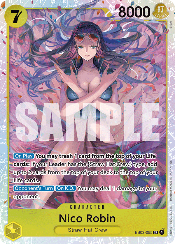 Nico Robin - EB03-055 - ONE PIECE HEROINES EDITION [EB03] (SR) — Extra Booster: One Piece Heroines Edition