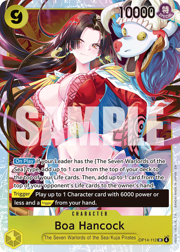 Boa Hancock - OP14-112 - THE AZURE SEA’S SEVEN [OP14EB04] (SR) — The Azure Sea's Seven