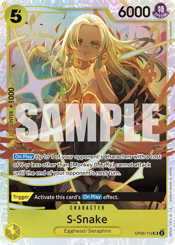 S-Snake - OP08-112 - TWO LEGENDS [OP08] (SR) — OP 08: Two Legends