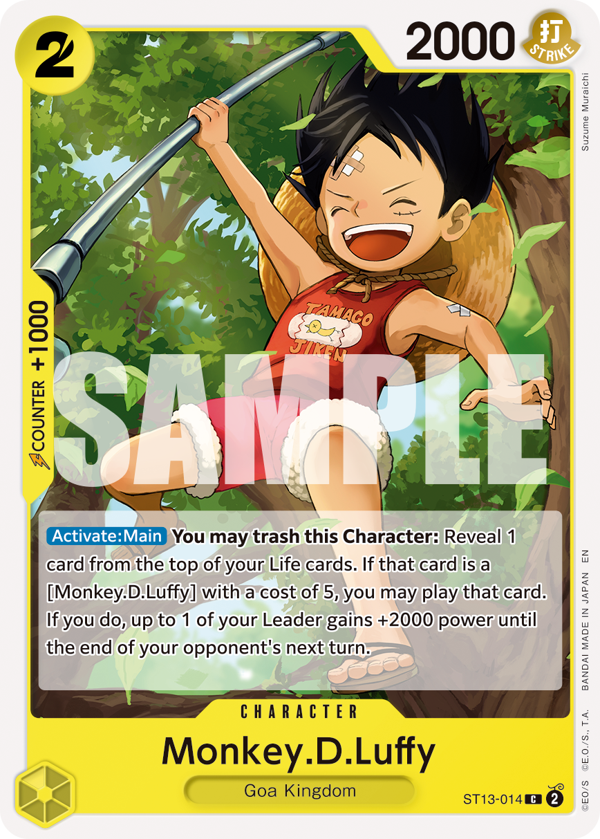 Monkey.D.Luffy - ST13-014 - ONE PIECE CARD THE BEST vol.2 [PRB02] (C) — Premium Booster -The Best- Vol. 2