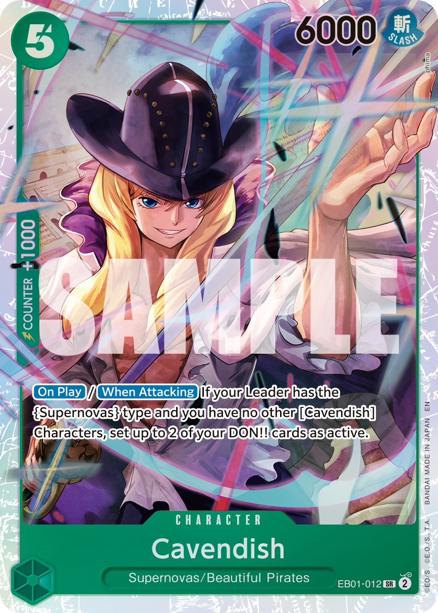 Cavendish - EB01-012 - ONE PIECE CARD THE BEST vol.2 [PRB02] (SR) — Premium Booster -The Best- Vol. 2