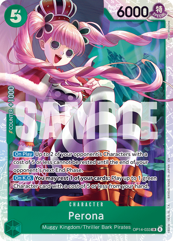 Perona - OP14-033 - THE AZURE SEA’S SEVEN [OP14EB04] (SR) — The Azure Sea's Seven