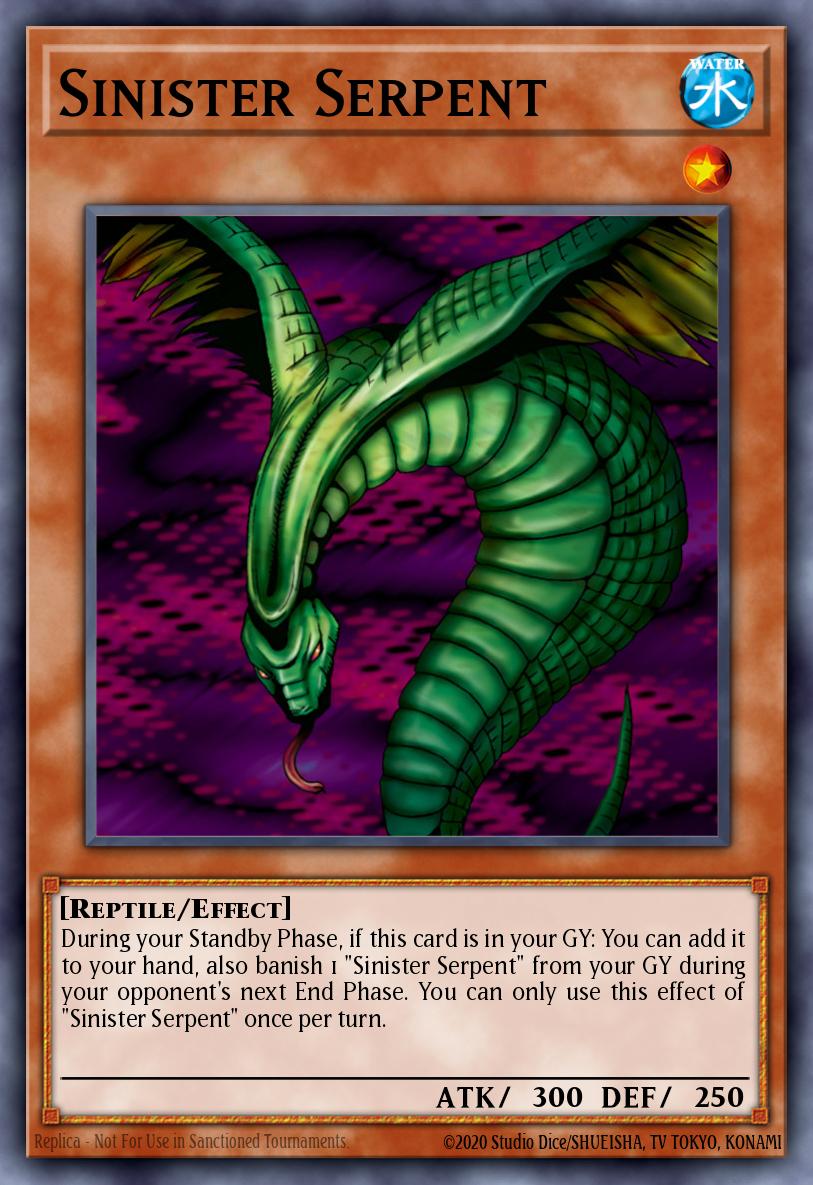 Sinister Serpent - SBC1-ENH09 (Common) — Monstruos