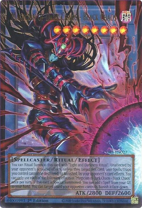 Magician of Dark Chaos - Black Chaos - CORI-EN027 (Ultra Rare) — Monstruos