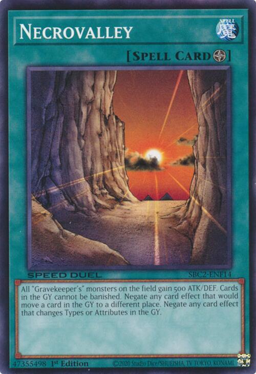 Necrovalley - Speed Duel: Battle City Finals (SBC2) — Magias