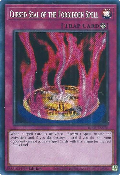 Cursed Seal of the Forbidden Spell - RA03-EN076 (Secret Rare) — Trampas