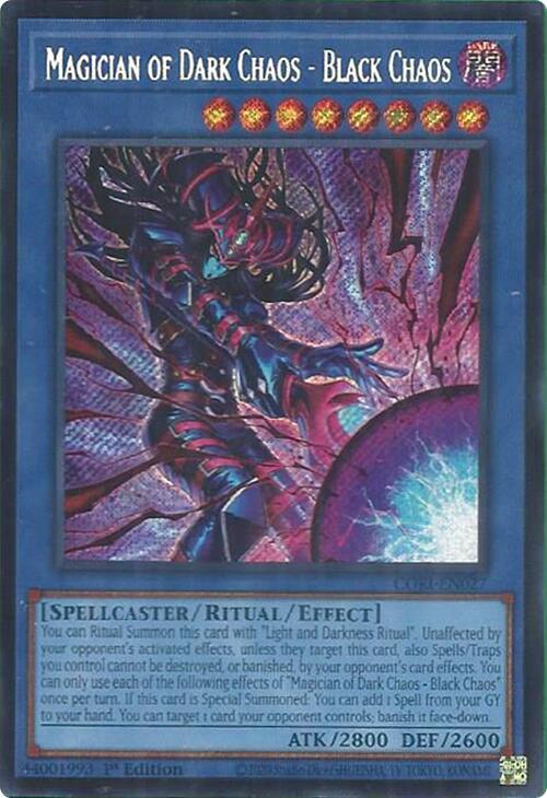 Magician of Dark Chaos - Black Chaos (Secret Rare) - Chaos Origins (CORI) — Monstruos