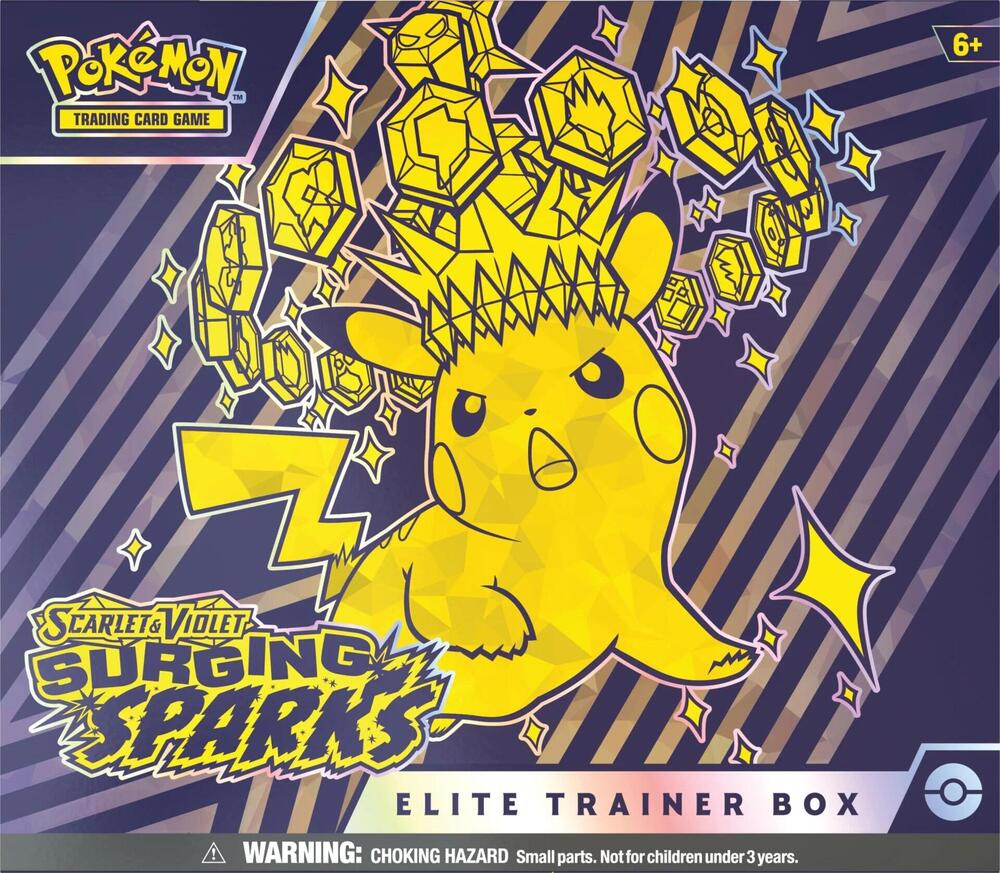 Surging Sparks Elite Trainer Box - SV08: Surging Sparks (SSP) — Pokémon TCG Producto Sellado