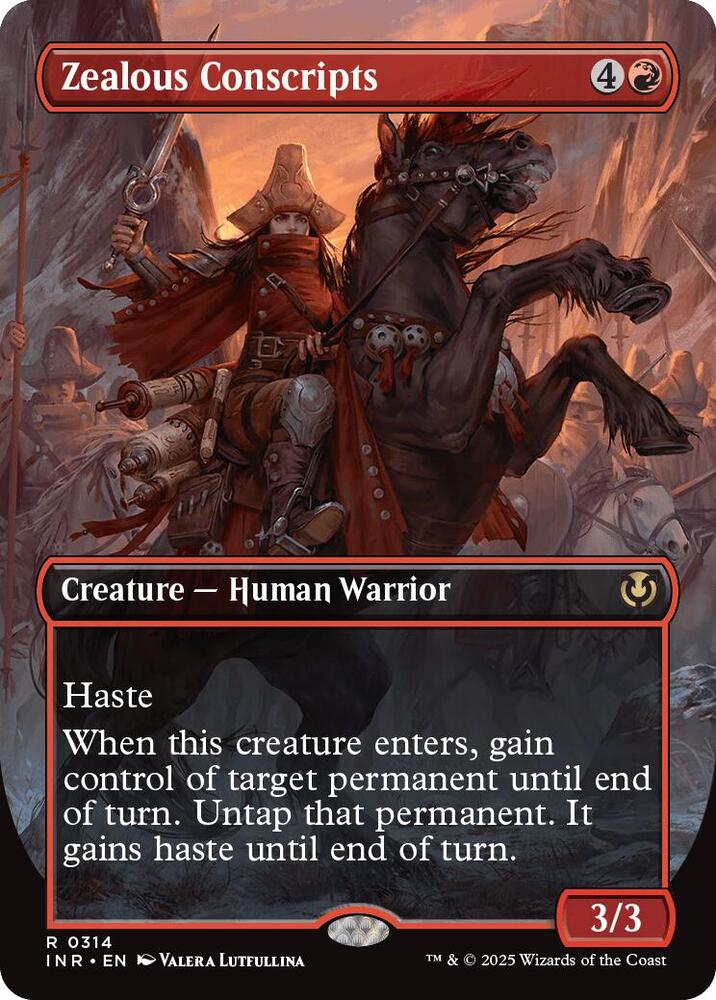 Zealous Conscripts (Borderless) - 314 (R) — ROJO