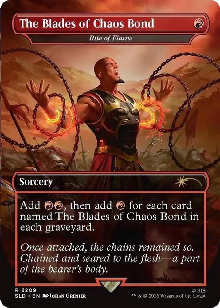 The Blades of Chaos Bond - Rite of Flame - 2209 (R) — ROJO
