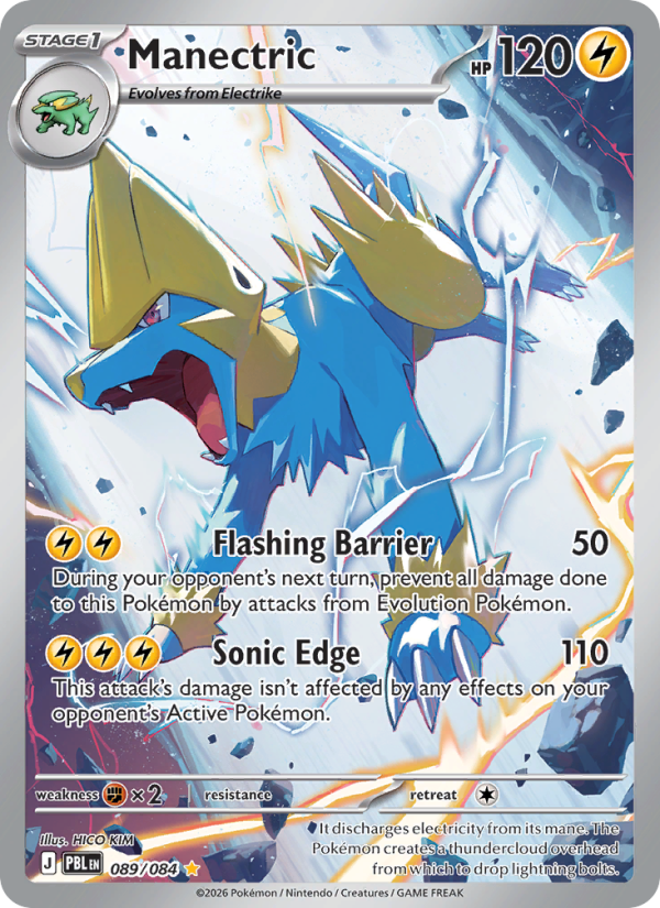 Manectric - 089/84 - ME05: Pitch Black (Illustration rare) — ME05: Pitch Black