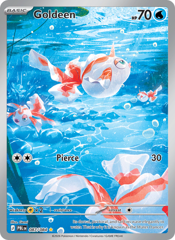Goldeen - 087/84 - ME05: Pitch Black (Illustration rare) — ME05: Pitch Black