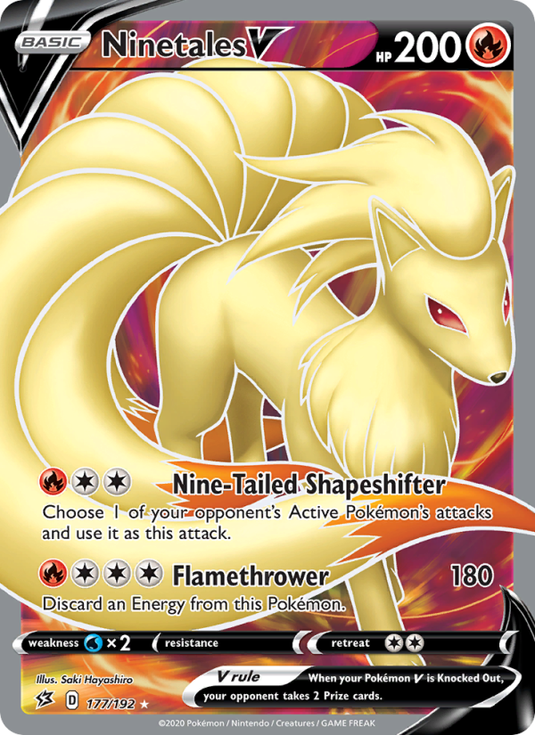 Ninetales V - 177/192 - SWSH2: Rebel Clash (Ultra Rare) — SWSH02: Rebel Clash