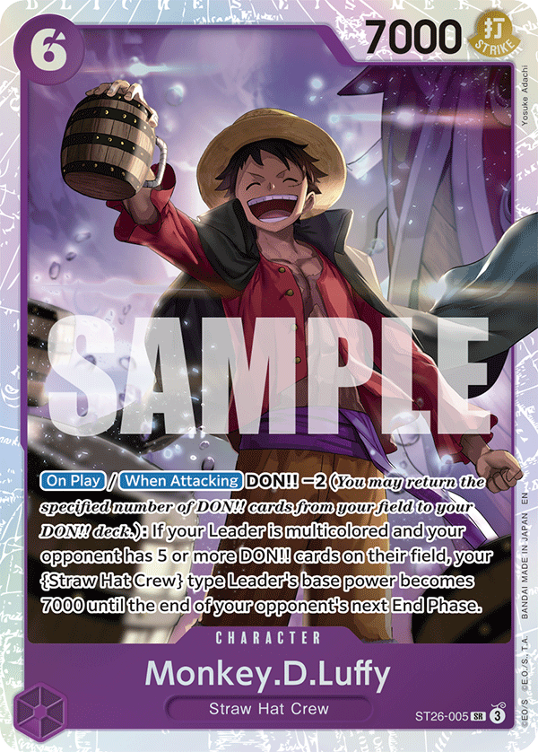 Monkey.D.Luffy - ST26-005 - PURPLE/BLACK Monkey.D.Luffy [ST26] (SR) — Starter Deck 26: PURPLE/BLACK Monkey.D.Luffy