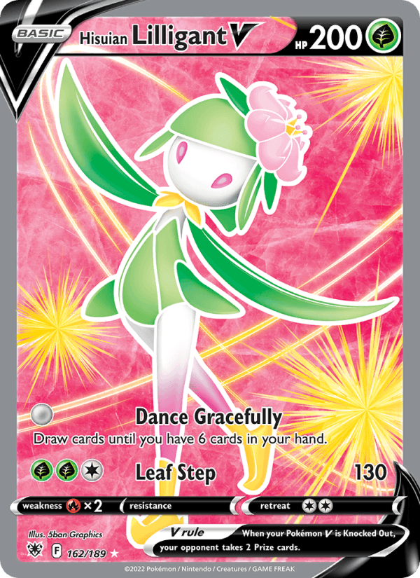 Hisuian Lilligant V - 162/189 - SWSH10: Astral Radiance (Ultra Rare) — SWSH10: Astral Radiance