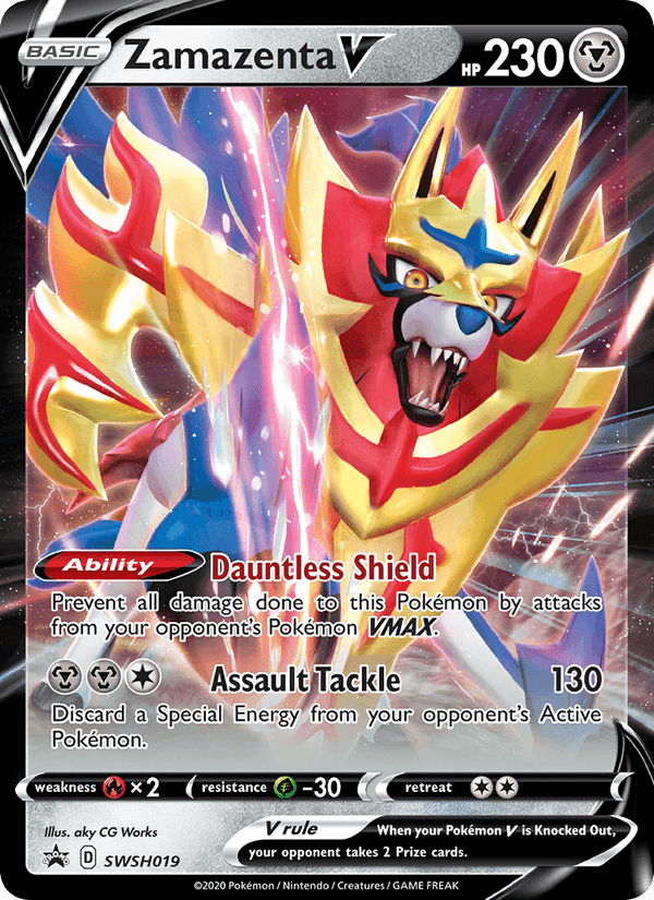 Zamazenta V - SWSH019/307 - SWSHP: SWSH Black Star Promos (Promo) — SWSH: Sword & Shield Promo Cards