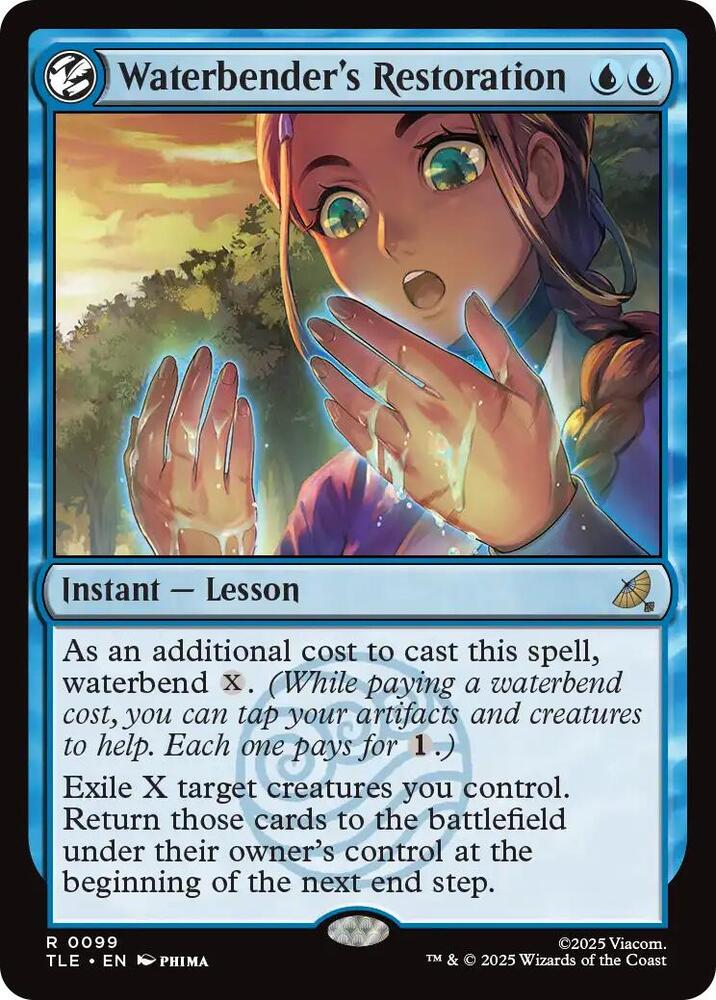Waterbender's Restoration - 99 (R) foil — AZUL