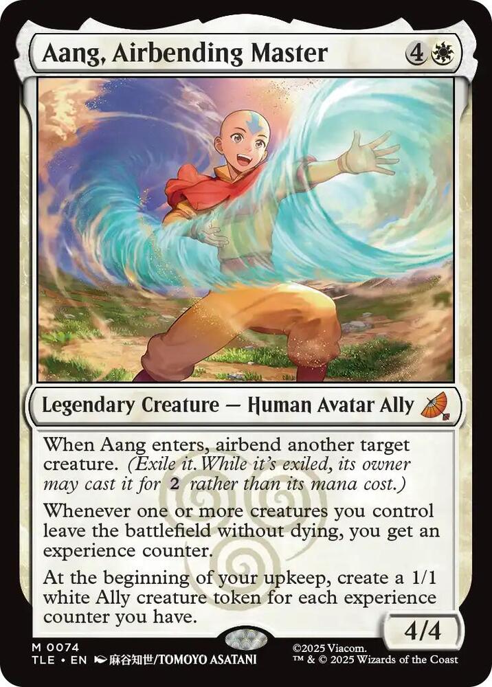 Aang, Airbending Master - 74 (M) foil — BLANCO