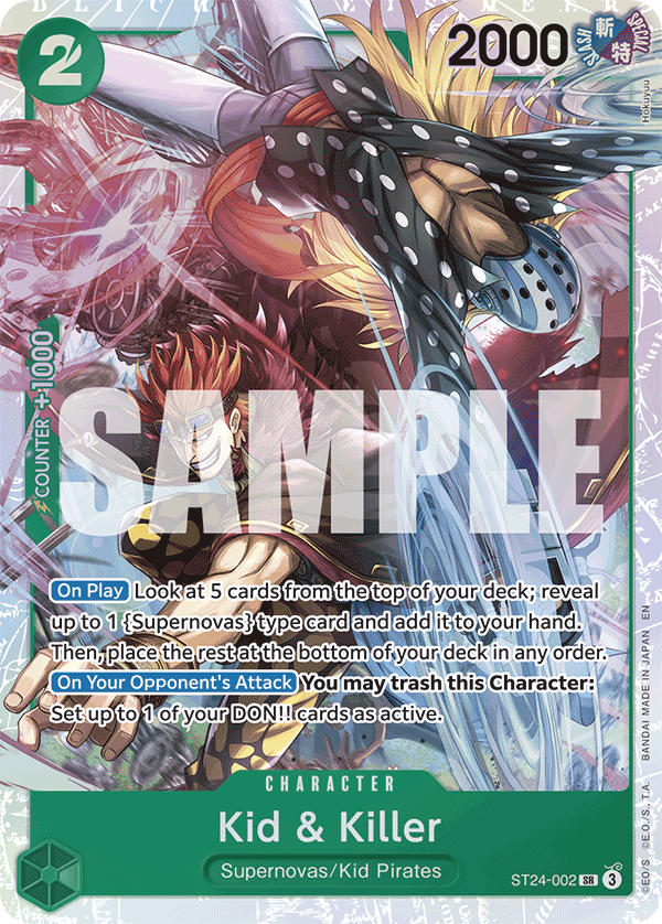 Kid & Killer - ST24-002 - GREEN Jewelry Bonney [ST24] (SR) — Starter Deck 24: GREEN Jewelry Bonney