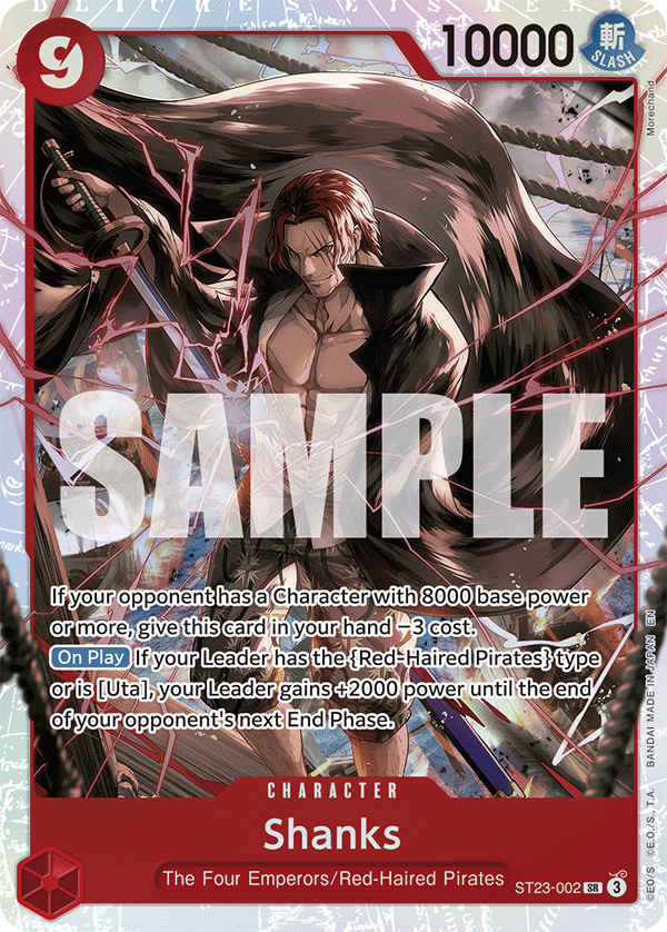 Shanks - ST23-002 - RED Shanks [ST23] (SR) — Starter Deck 23: RED Shanks