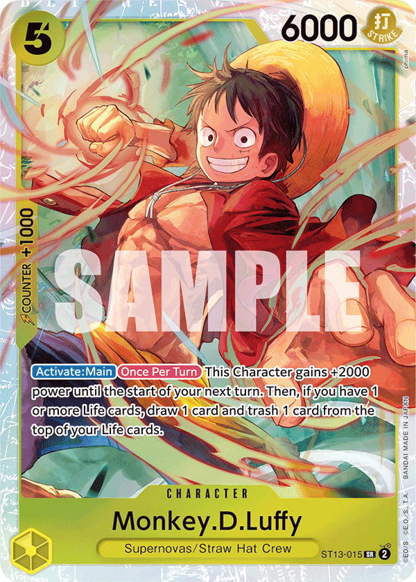 Monkey.D.Luffy - ST13-015 - The Three Brothers[ST13] (SR) — Ultra Deck: The Three Brothers