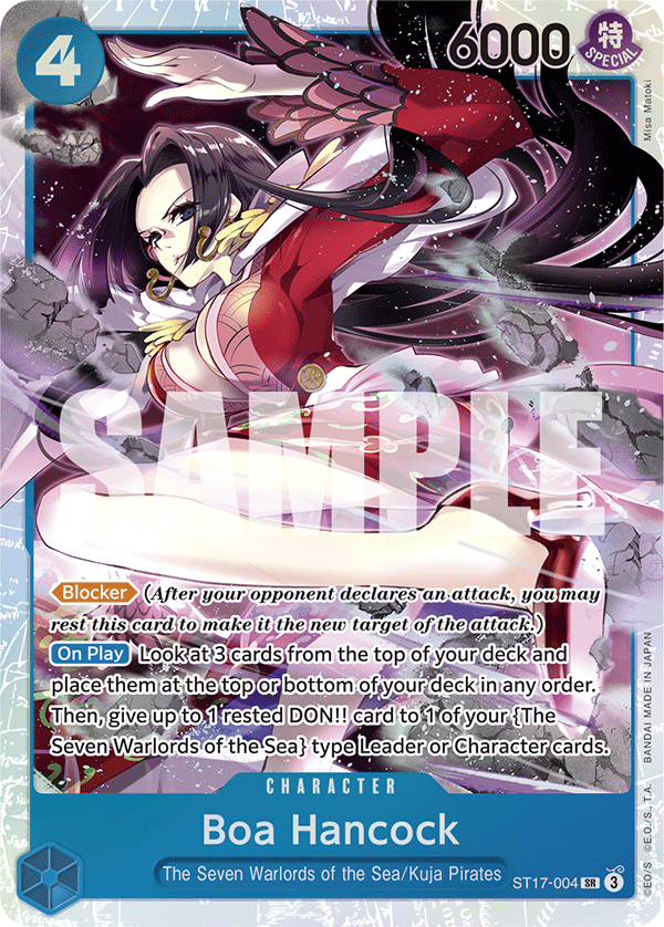 Boa Hancock - ST17-004 - Blue Donquixote Doflamingo [ST17] (SR) — Starter Deck 17: BLUE Donquixote Doflamingo