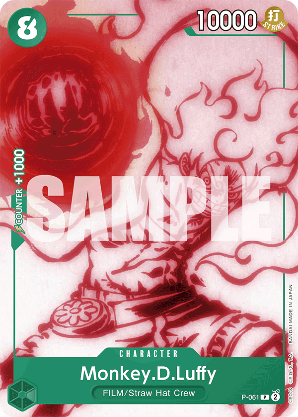 Monkey.D.Luffy - P-061 - Green Uta [ST16] (P) — One Piece Promotion Cards
